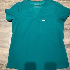Figs Hunter Green One Pocket Scrub Top